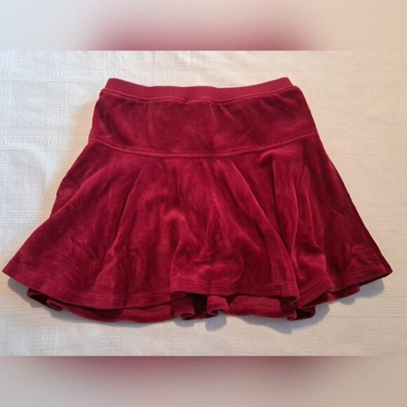 Gymboree girls size 7-8 red velour jacket & skirt long sleeve shirt, VGUC - Picture 5 of 12